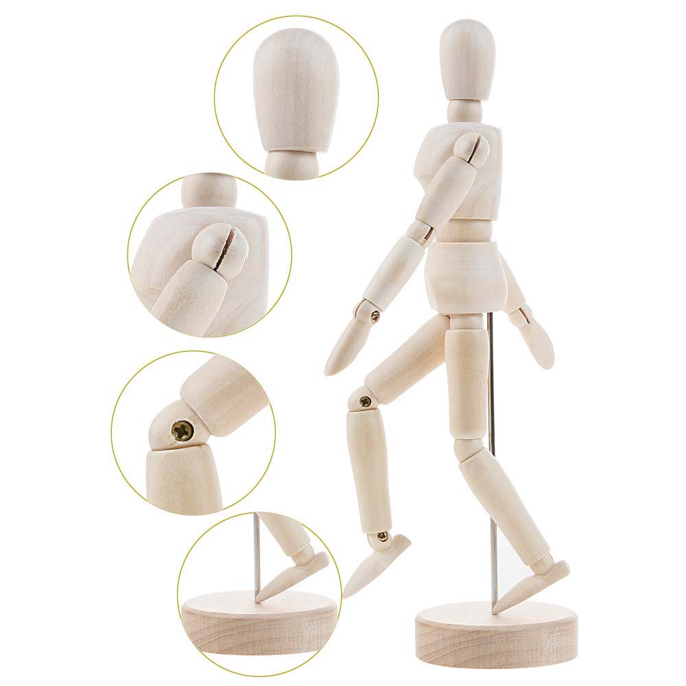 Artist Art Models Sketch Supplies Home Decor Figure Model Mannequin Action Toy Figures Wooden Toy