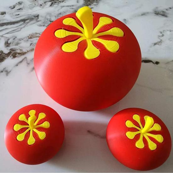 3D Printed Fidget Tomato Toy Spiral Fruit Shaped Sensory Toy Stress Relief Desk Toy for Adults Kids Anxiety Relaxing