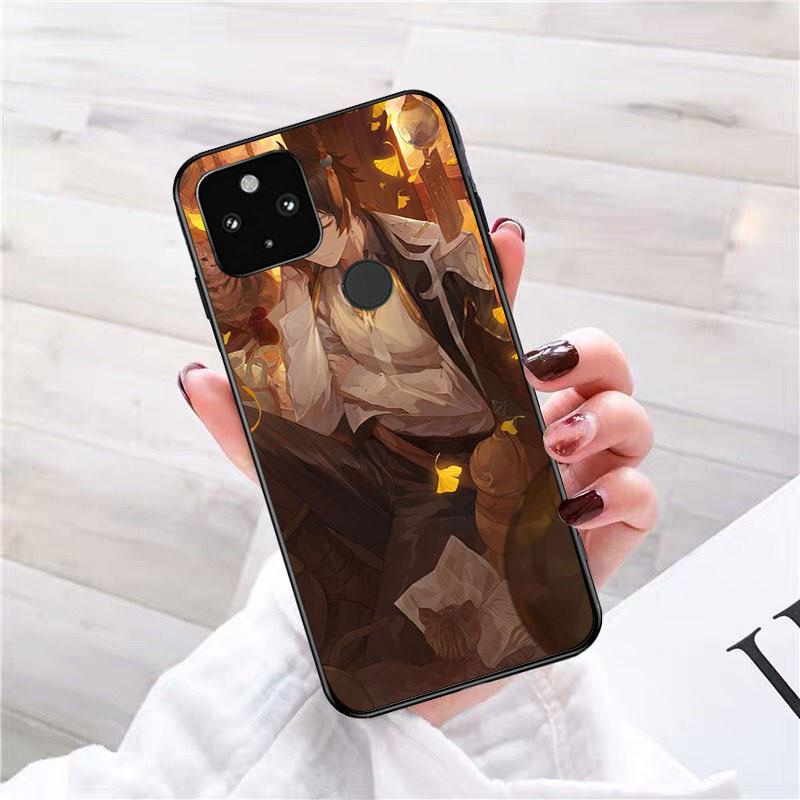 Zhongli Genshin Impact Phone Case for Google Pixel 7 Pro 7 6A 6 Pro 5A 4A 3A Pixel 4 XL Pixel 5 6 4 3 XL 3A XL 2 XL