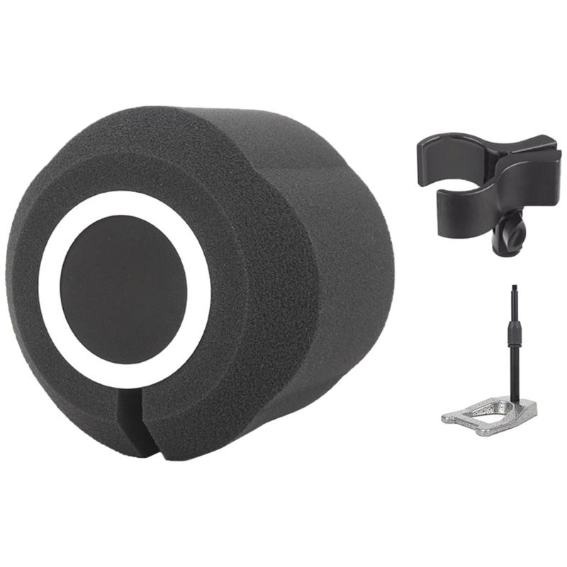 Small Microphone Isolation Shield Windscreen Cover Enjoy Quality Sound Recording for Streamers and Singers