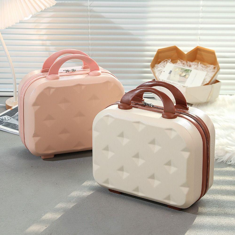 Valise de voyage ABS 14 pouces, boîte à bagages, Mini sac de rangement Portable pour femmes