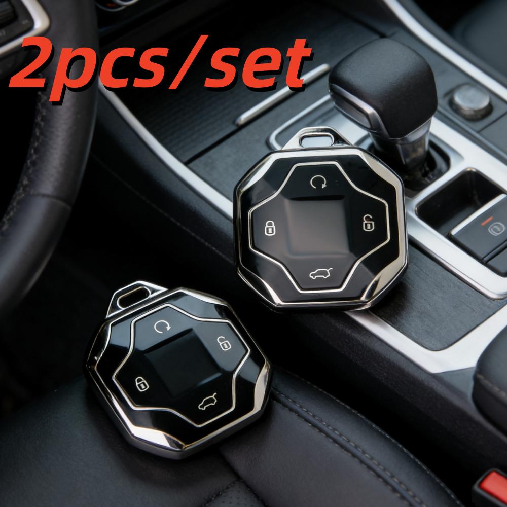 2Pcs Car Key Case Covers For Chery Jetour T2 Traveler Traveller Pro   Remote Key Protector
