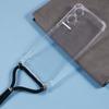 For Motorola Moto G35 5G Case Reinforced Corner TPU Clear Phone Cover with Lanyard