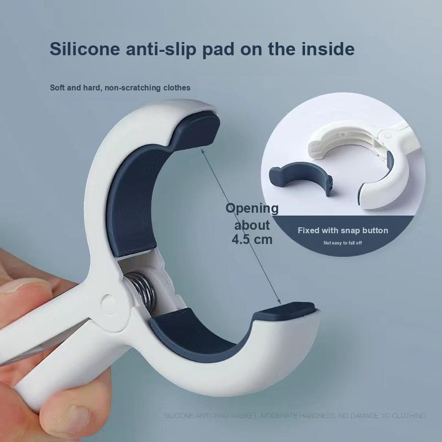 10 pcs New Household Adhesive-Free Plastic Clothes Hanger for Bedding, Anti-Wind Drying Fixed Device, Clothes Drying Dedicated Fixer