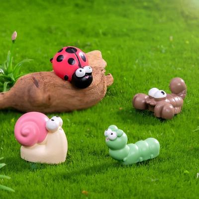 Kendin Yap Oyuncak Bebek Evi Hayvanlar Heykeli Araba Süsü Hayvanlar Modeli Minyatür Figürinler Ev Masaüstü Dekorasyonu Hediye Mini Hayvanlar Figürini