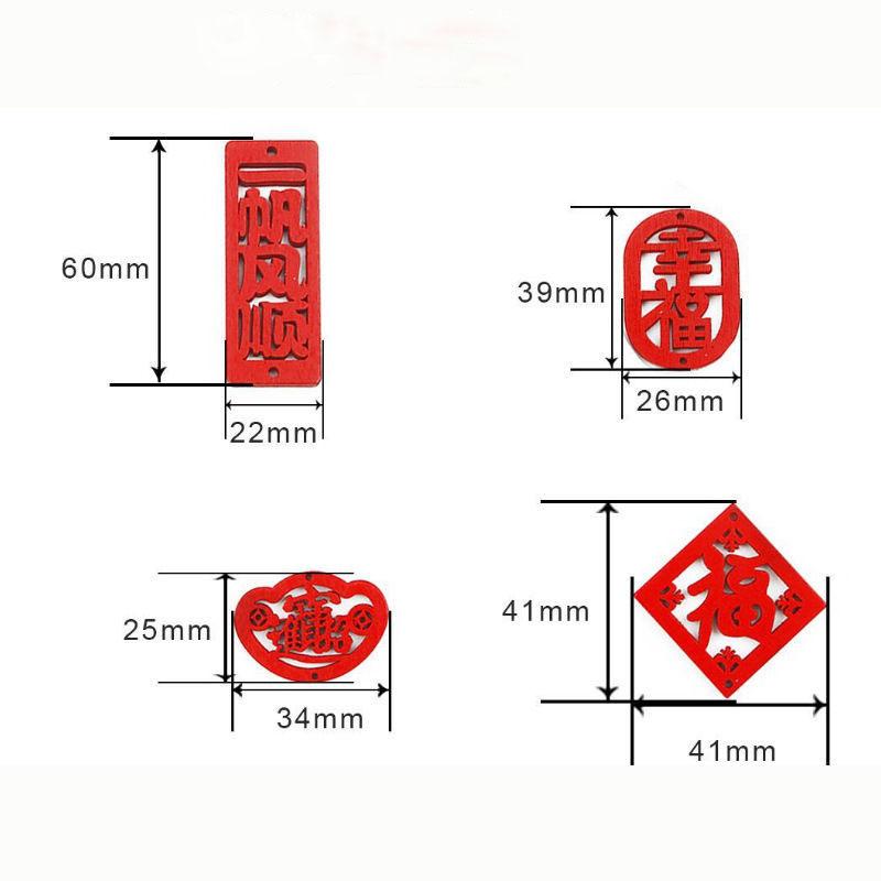 10pcs Chinese New Year Decor 2026 Year of Horse Lucky Charm Feng Shui Tassel Hanging Pendants Ornaments for New Year Home Health Wealth Success Lucky