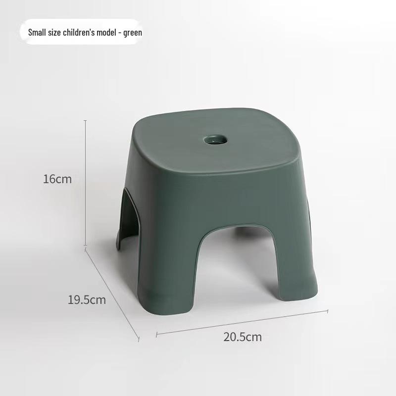 Thickened Non-slip Plastic Footrest Stool for Kids and Adults - Ideal for Bathrooms and Entryways