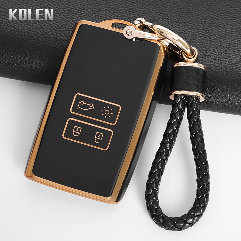 Tpu Car Key Case Cover Shell For Renault Koleos Captur Megane Clio Scenic Talisman Arkana For Dacia Sandero Card Fob Accessories