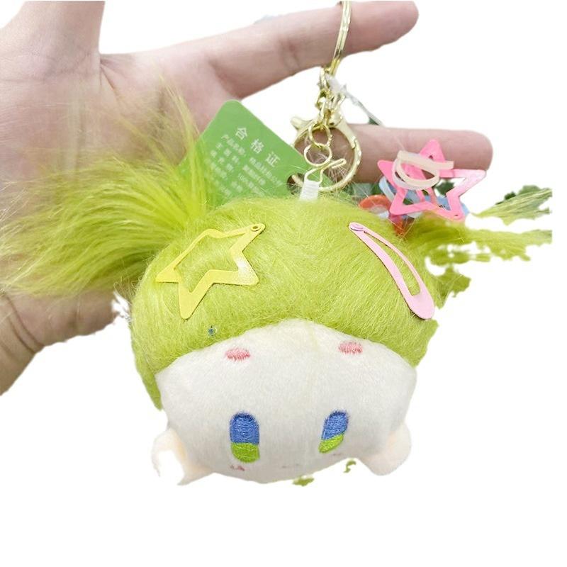 Cute Plush Hanging Doll Keychain Wholesale Stuffed Toy With Fluffy Bunny Ears Perfect Birthday Gift Characters)