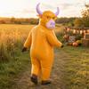 Inflatable Cow Costume for Halloween Party Photo Prop Creative Role Play Walking Outfit