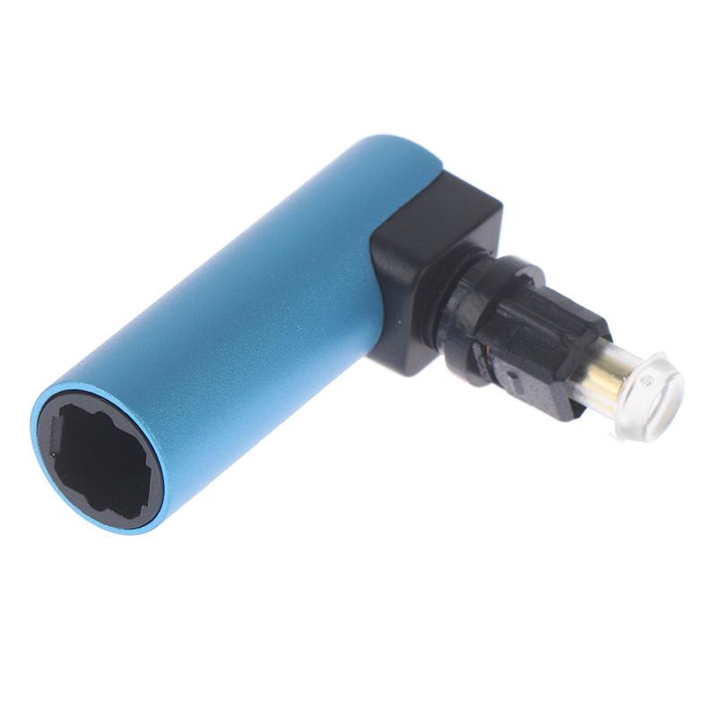 Right Angle Digital Optical Audio Spdif Toslink 90 Degree Optical Adapter