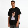 Casual Street Style Retro Guy Print Long Sleeve T-Shirt Loose Breathable Unisex Daily Wear Top Pure cotton T-shirt