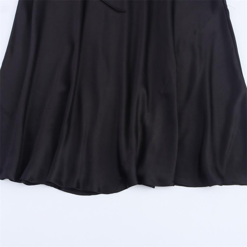 2025 European & American Silk Satin Camisole Dress - New Summer Design
