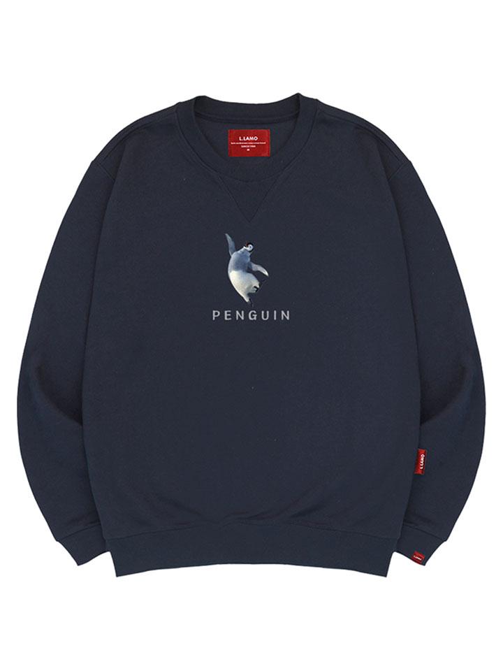 Ellamo Penguin Sweatshirt Unisex Big Size S~4Xl (Type B)