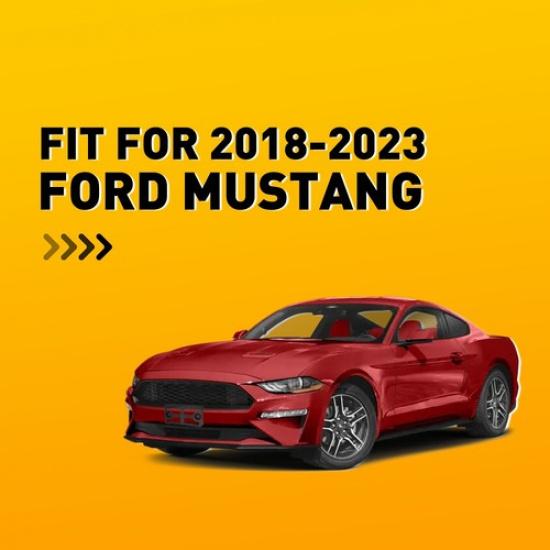 Front License Plate Frame Tag Mounting Bracket Black For 2018- Ford Mustang