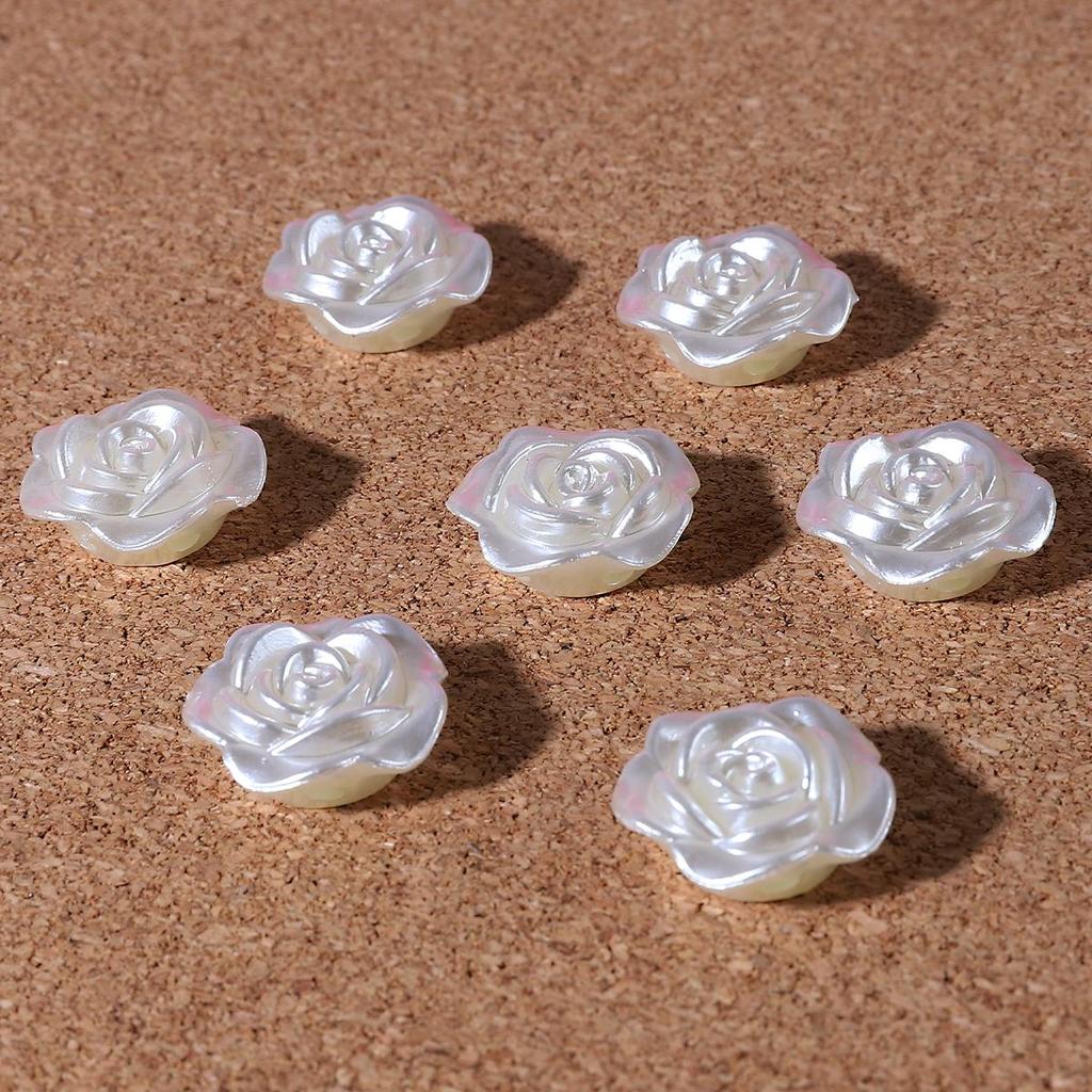20-200Pcs Ivory Flatback Half Round Pearl Craft ABS Resin Imitation Pearl Resin Scrapbook Beads For DIY Decoration Handmade Craft Accessories