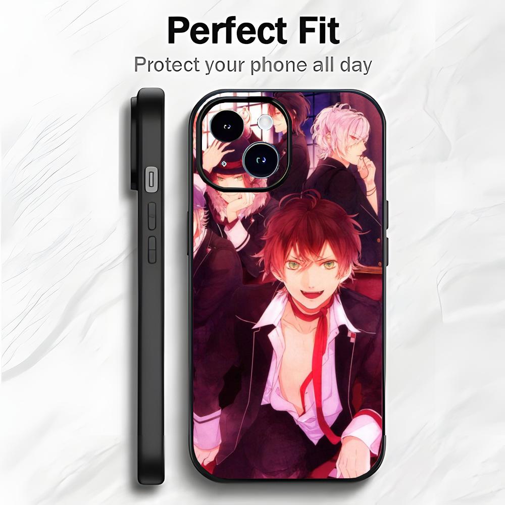 Romantic Vampire Anime D-Diabolik Lovers Phone Case Phone Case Soft Packaging Lightweight For iPhone17 16 15 14 13ProMax