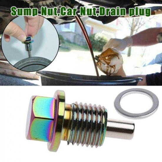 M14×1.5 Magnetic Car Engine Oil Drain Plug Screws Nut Bolt Sump Nut Accessories