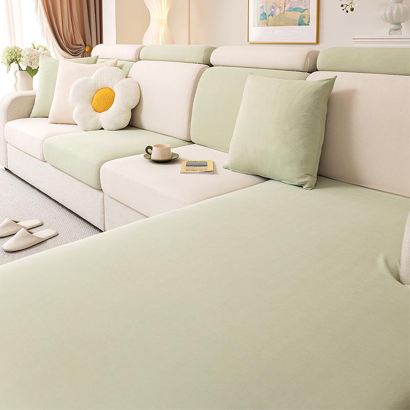 Universeller Sommer Eis Seide Sofabezug: Staubdicht, Anti-Katzenkratzer, Vollständige Umhüllung, Elastischer Überzug für Ledersofas.
