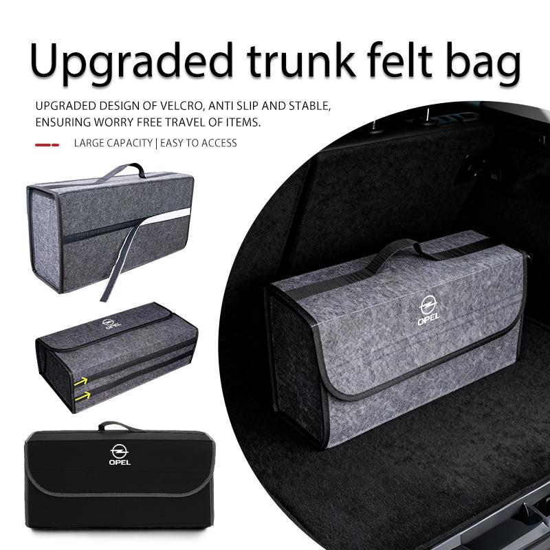 Car Storage Bag Folding Felt Organizer Box Trunk Tool Case For Opel Corsa Mokka Astra Cascada Adam Insignia Meriva Vectra