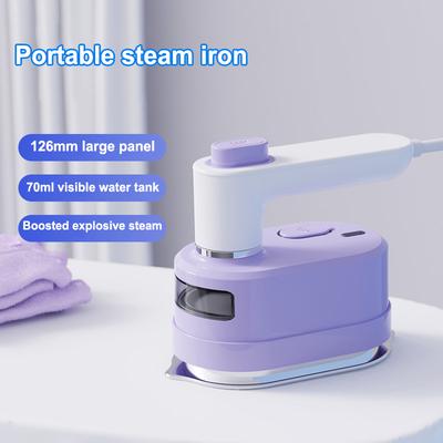 Portable Foldable Steam Iron 1000W Household Travel Dry and Wet Dual Mode Electric Iron Sterilizing Steam Clothing Cleaner