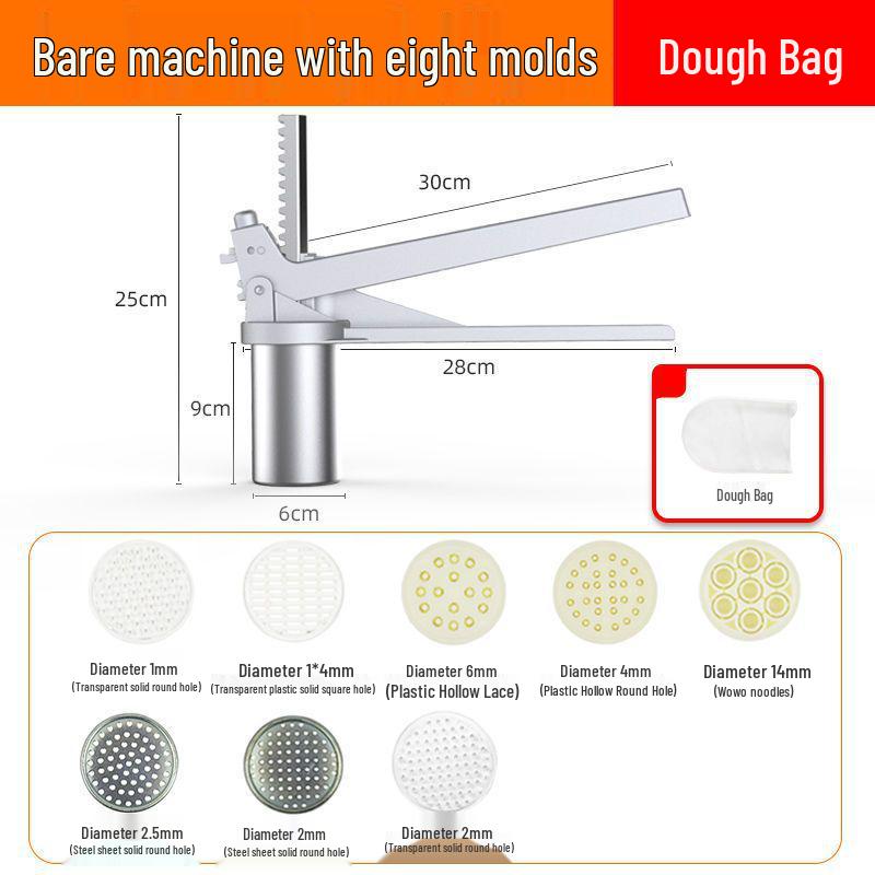 Compact Multi-Purpose Stainless Steel Noodle & Gnocchi Press Machine