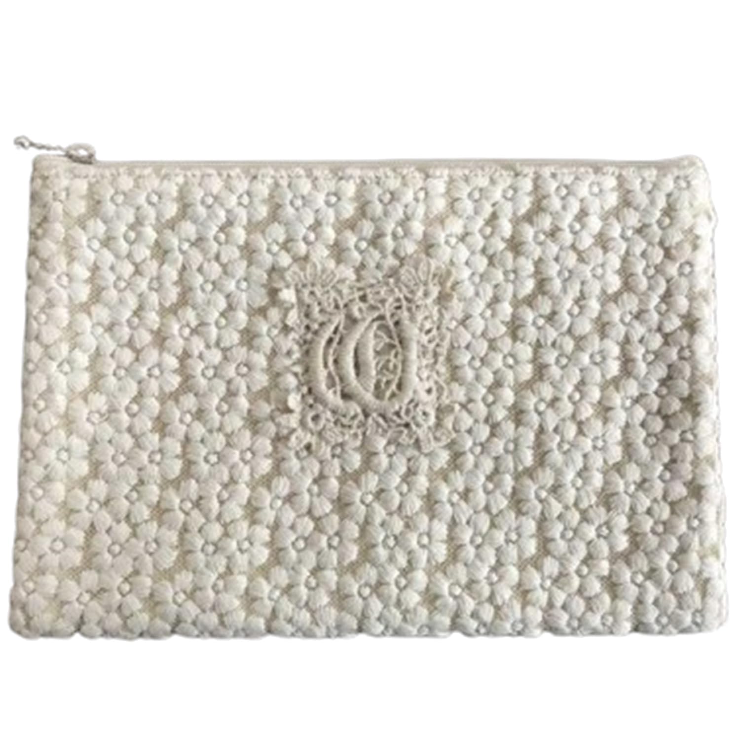 

Косметичка Vivienne 12 x 18 Серия Nuage de Fleur Кружевная Вышивка Чехол для Аксессуаров WK1131A1 (Вивьен) [Плоский см, Слоновая кость] слоновая кость