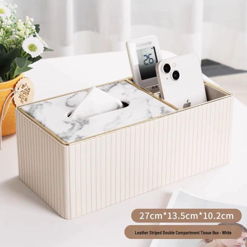 New Chinese Style Wooden Tissue Box with Remote Storage