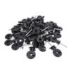 50 Pcs Electric Fence Insulator Screw In Fence Ring M5 Thread Wood Post Self Tapping Insulator for Animal Husbandry