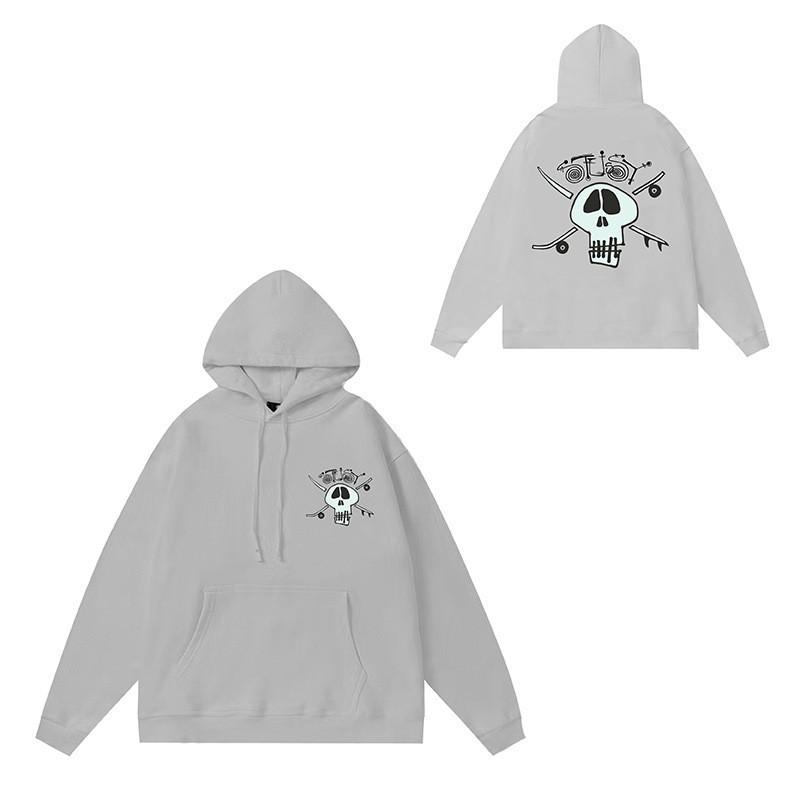 Mens Oversized Hooded Sweatshirt With Letter Print Heavyweight Cotton Winter Streetwear Style