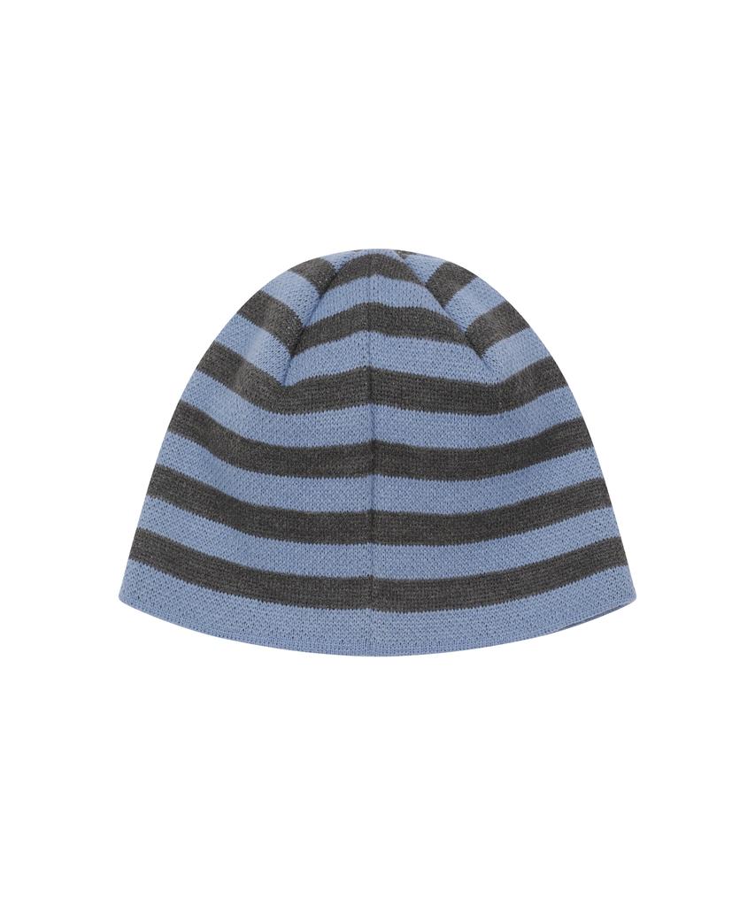 Lujeoseukeulleob Symbol Logo Striped Beanie Sky Blue