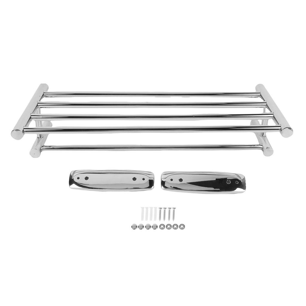 Towel Rack Stainless Steel Wall Mounted Towel Holder Space Saving Towel Hanger Bath Towel Shelf for Bathroom