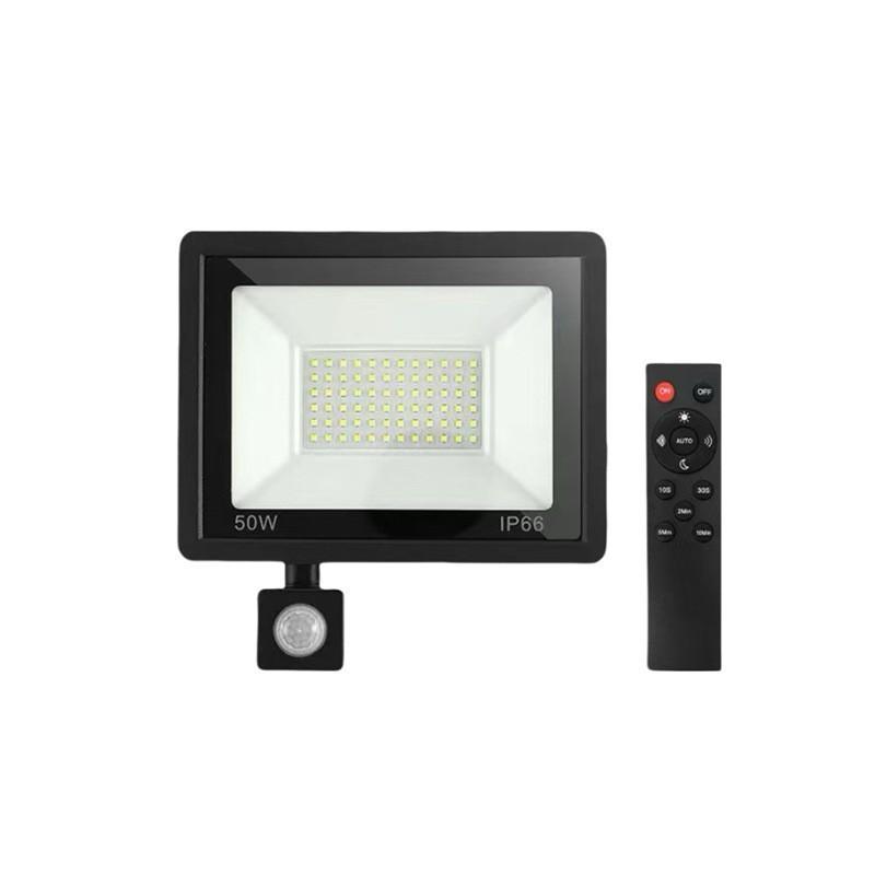 

Уличные охранные фонари с датчиком движения и пультом дистанционного управления, водонепроницаемая лампа IP66 50W