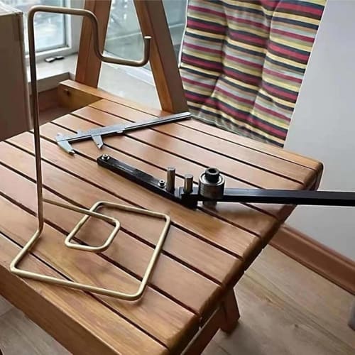 Manual Rebar Bender for Round Steel, Rebar, Stainless Steel Rod, Aluminum, DIY Lights, Brackets, Steel, and Bars (Upright Post 12mm Diameter, Bends Re