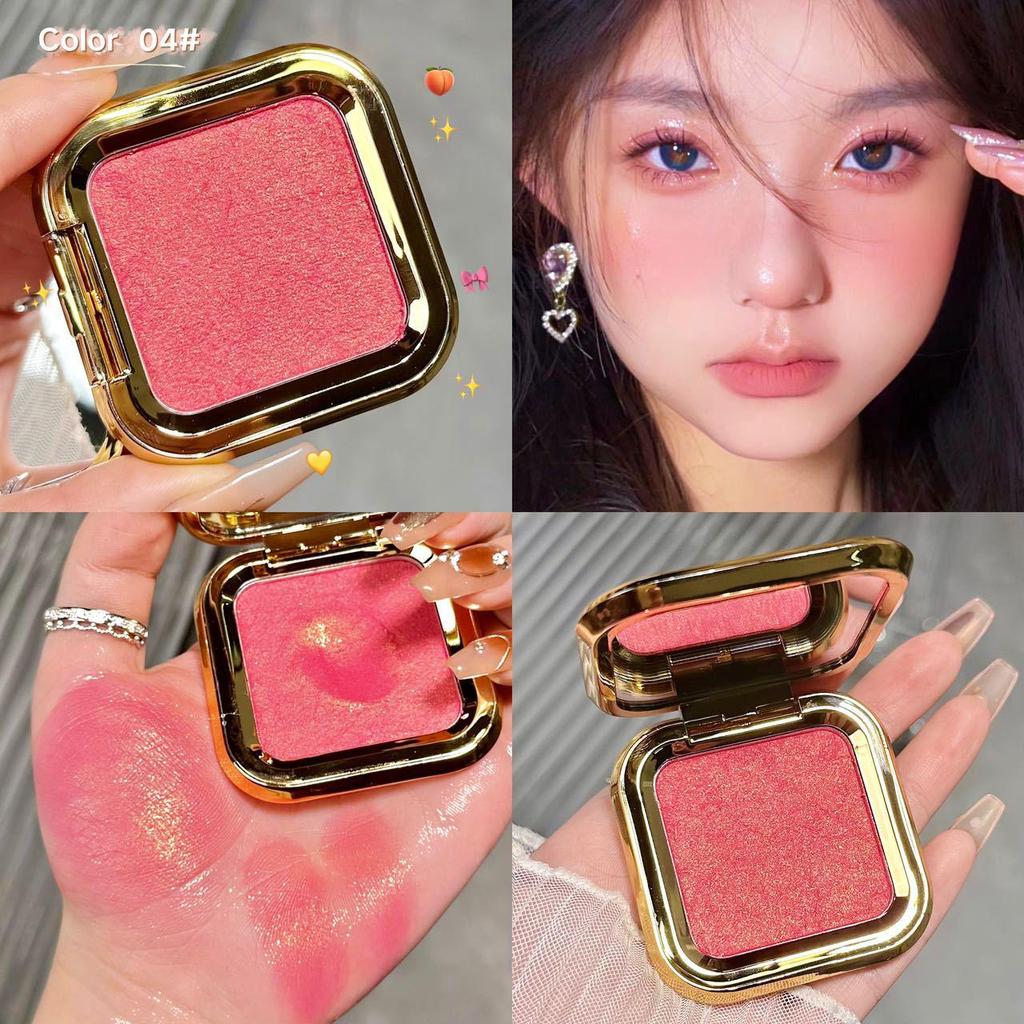 Matte 3D Blush In Apricot Brown - Low Saturation Nude Makeup for Beginners and Influencers