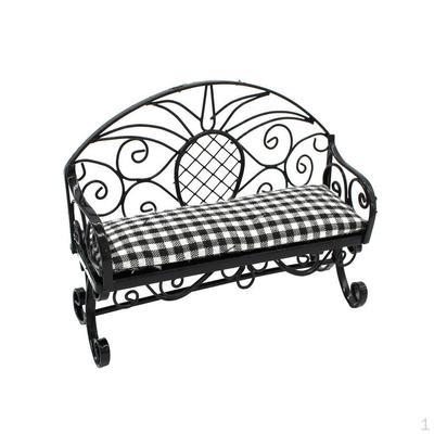 1:12 Puppenhausmöbel, Miniatur-Doppelstühle, Doppelsitz, Sofa, Couch, Bank, Spielzeug