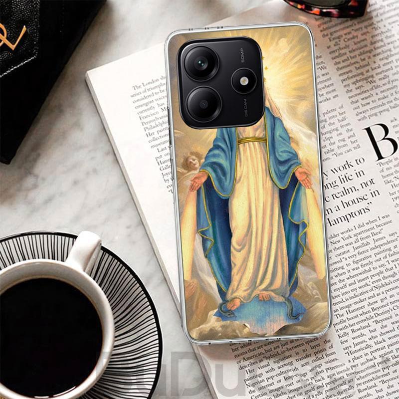 Virgin De Guadalupe Virgen Mary Cover For Xiaomi Redmi Note 14 13 12S 12 11 Pro Plus Phone Case 11S 10S 10 11E 11T + 9S 9 Print