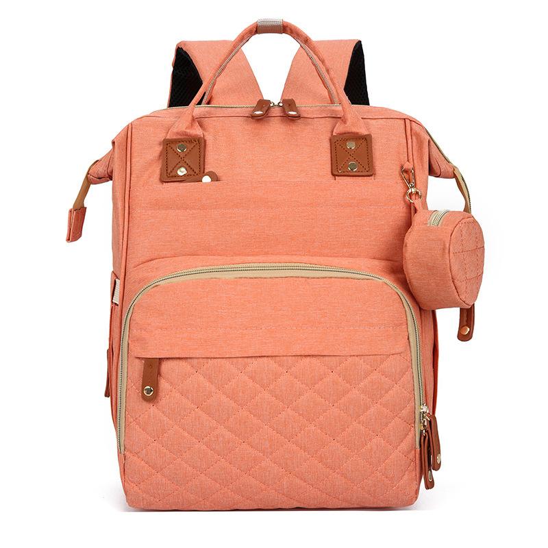 Schoolbag Textured Oxford Cloth Large Capacity Maternal and Infant Bag New Waterproof and Wear-resistant Multifunctional Travel Backpack Mommy Bag