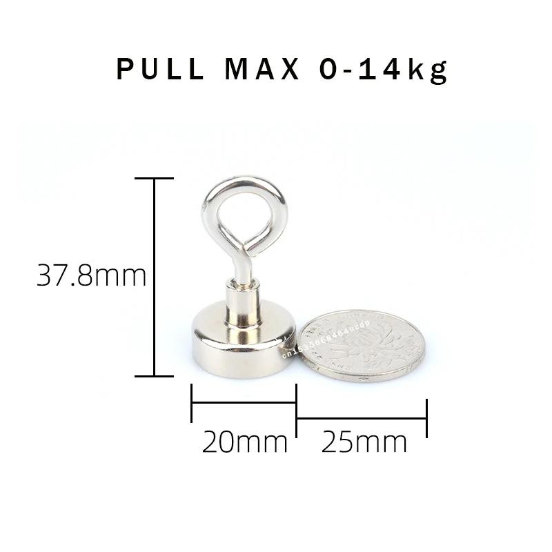 N52 Super Strong Neodymium Fishing Magnets Hooks Salvage Magnets Neodymium Magnet Searcher Powerful Neodymium Magnet for Fishing