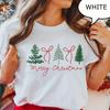 Comfort Colors® Coquette Bow Merry Christmas T-Shirt, Christmas Tree Shirt, Winter Shirt, Holiday Woman Shirt, Coquette Bow Christmas Tree