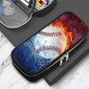 Durable Polyester Pencil Case Soccer Pattern with Zipper Soccer Pattern Pen Bag Sports Theme Multifunction Bag