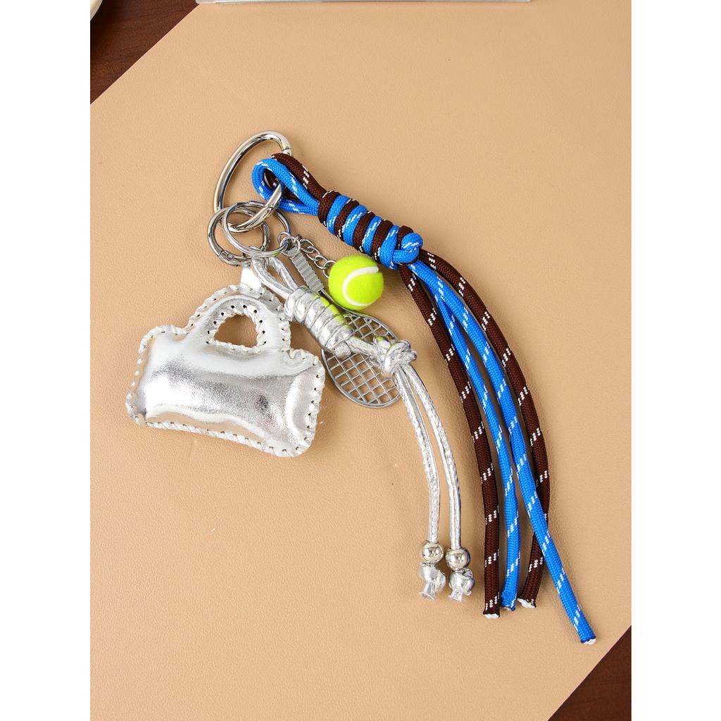 It is the original design of ins wind laser leather, high-end exquisite small bag pendant, keychain, schoolbag pendant.