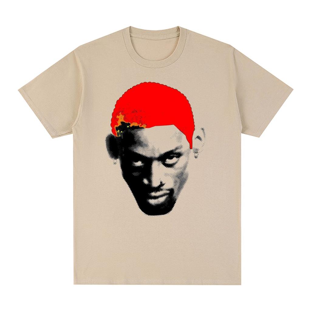 Dennis Rodman Hip-Hop Streetwear 90er Rodzilla Vintage T-Shirt Baumwolle Herren T-Shirt Neues T-Shirt Damen Tops