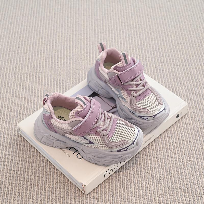 

Детская мода Четыре сезона Дышащая Повседневная обувь Детские Беговые сандалии Студенческие Девочки Трендовые Удобные Кроссовки для спортзала 26 фиолетовый