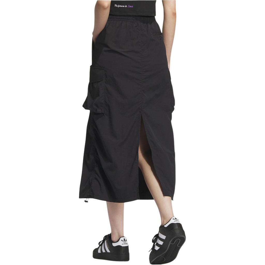 Adidas Originals Chinese V-Day Casual Long Skirt Women Skirts Black JM2713