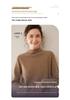 2025 Women's Autumn-Winter Pure Cashmere Half-High Neck Loose Knit Sweater Pullover