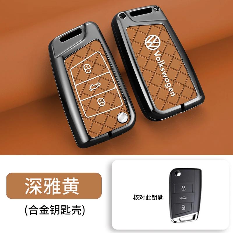 

VW GTI GOLF 2026 Hot For VW VOLKSWAGEN Car Flip Key Case Cover Shell For VW Volkswagen Golf 7 MK7 Tiguan MK2 For Seat Ateca Leon