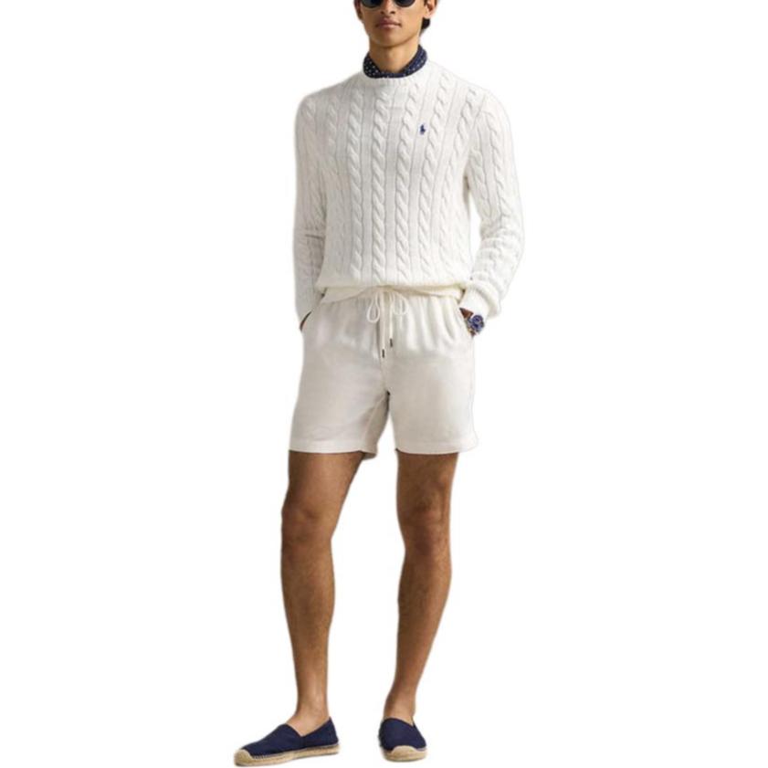 Polo Ralph Lauren SS25 Crew Neck Long Sleeve Pullover Sweater Men Sweater White MNPOSWE16821026-100
