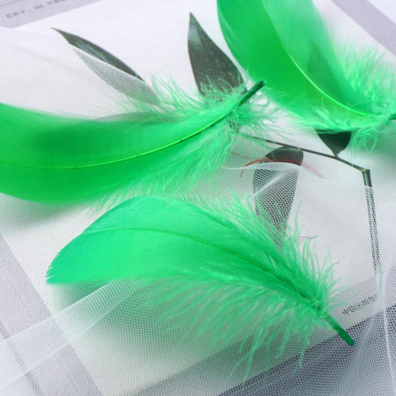 50Pcs Macaron Colored Feather Decorative Goose Feather Large Medium Floating Dream Net Gift Box Filled With Bouquet Diy Handmade Materials