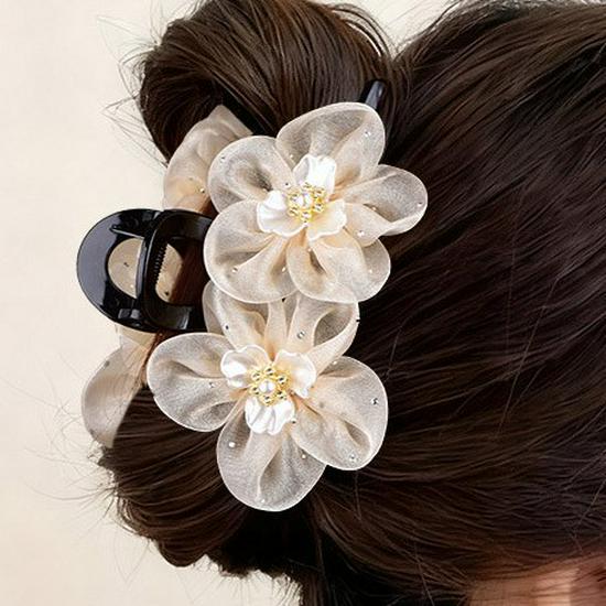 

Retro Bow Pearl Claw Hair Clip for Women Clip 039